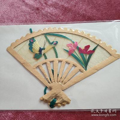 葉脈+麥秸畫(huà)藝術(shù)書(shū)簽(手工制作七八十年代出口創(chuàng)匯產(chǎn)品)